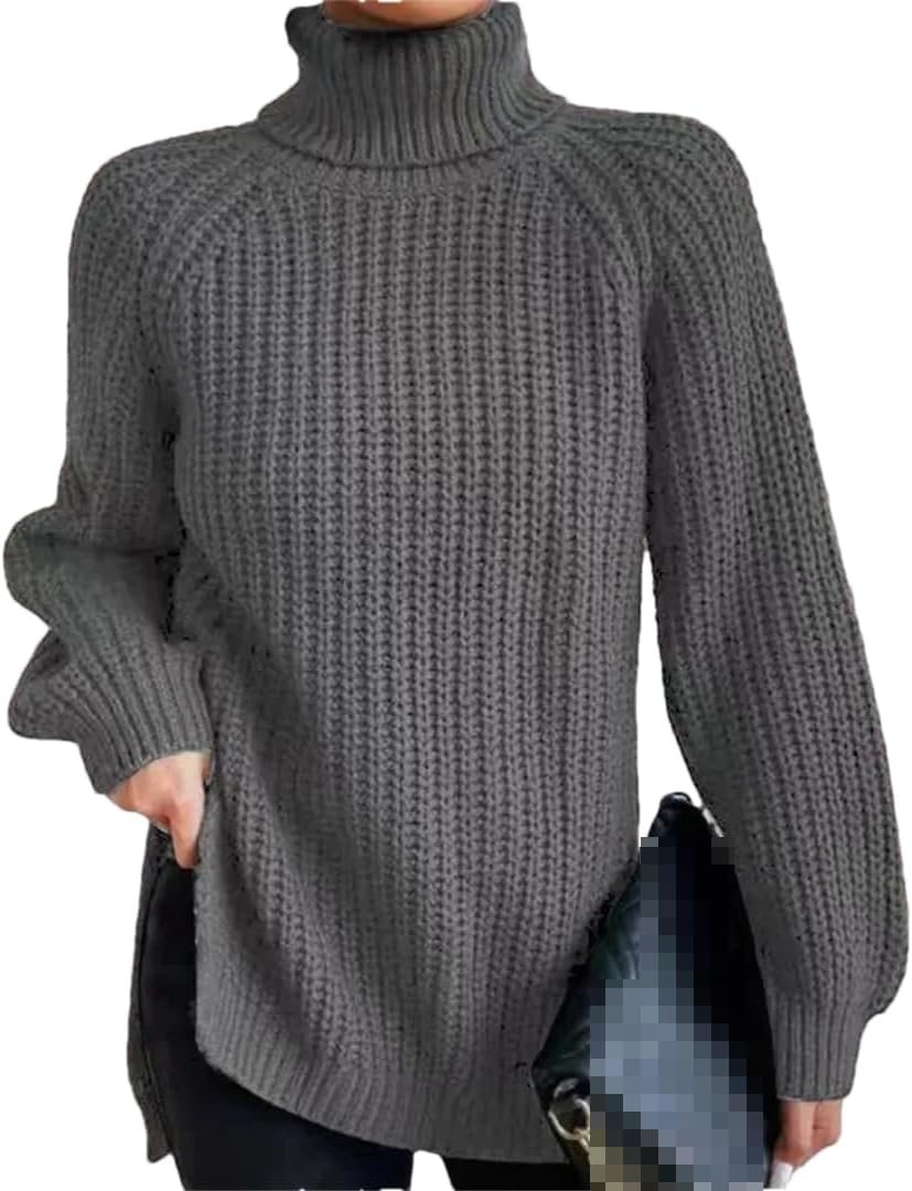 Turtleneck Fashion Women Sweater Knitted Slim Top Fashion Leisure Sweaters Ladies Pullovers Knitwear