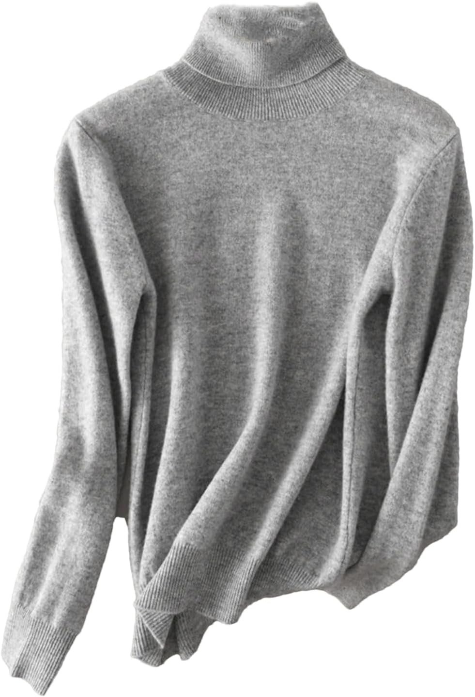 Women Turtleneck Sweater Merino Wool Knitted Pullover Autumn Winter Fashion Warm Knitwears