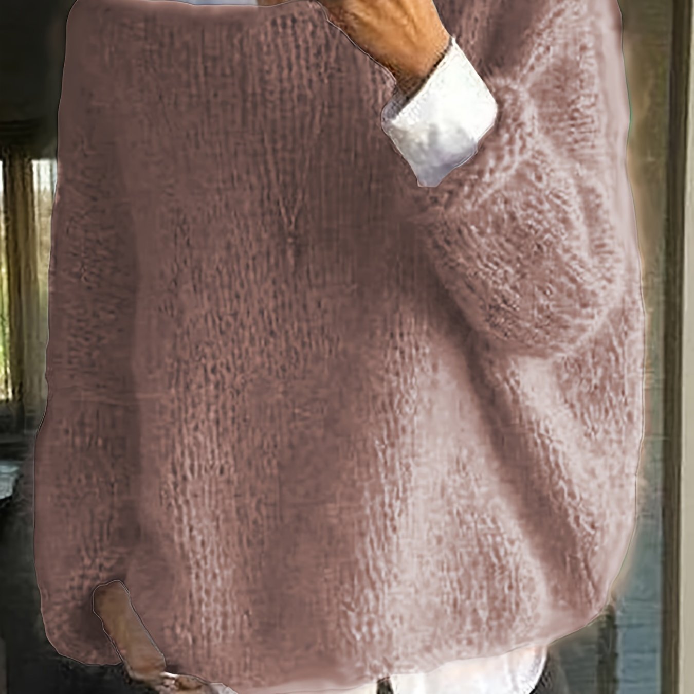Solid Boat Neck Pullover Sweater, Casual Long Sleeve Loose Sweater, Women's Clothing