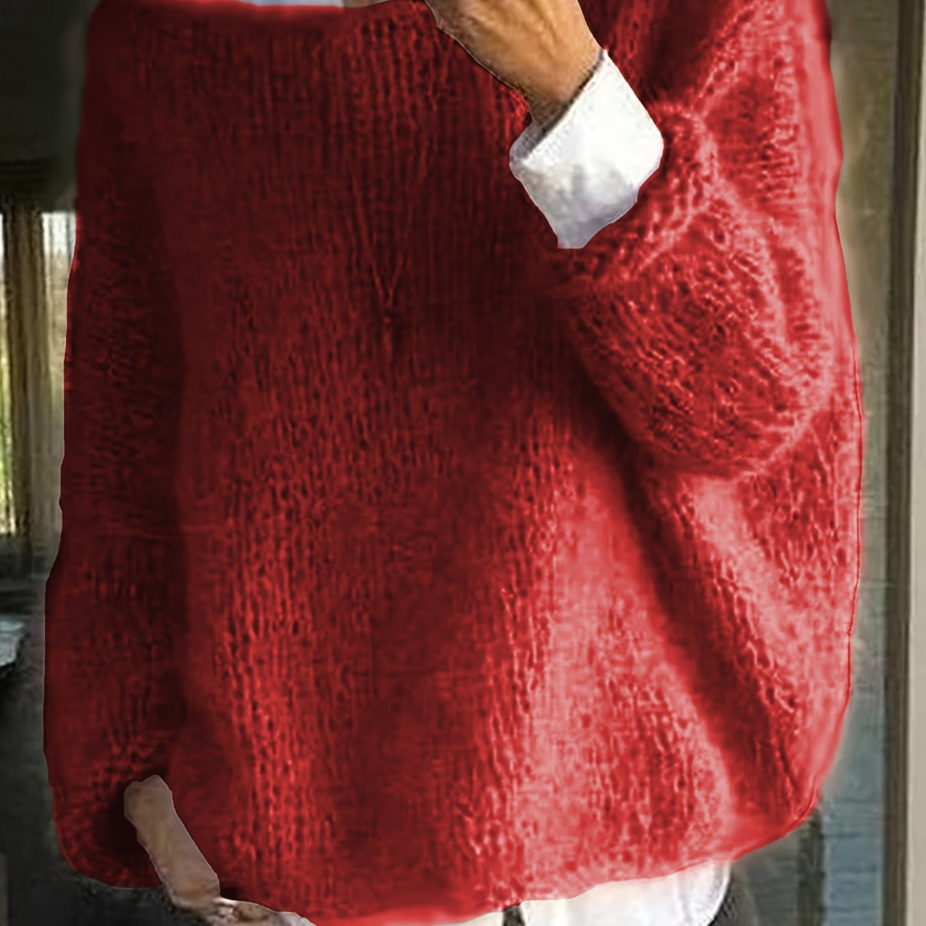 Solid Boat Neck Pullover Sweater, Casual Long Sleeve Loose Sweater, Women's Clothing